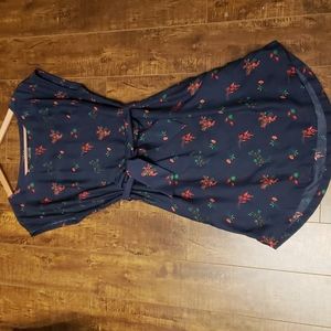 Woods brand comfy shift dress, floral print, size small